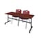 Kobe Rectangle Tables > Nesting Tables > Kobe Flip Top Table & Chair Sets, 72 W, 24 L, 29 H, Cherry MKFT7224CH47BY - alternate 1